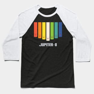 Roland Jupiter 8 Rainbow [Grey] Baseball T-Shirt
